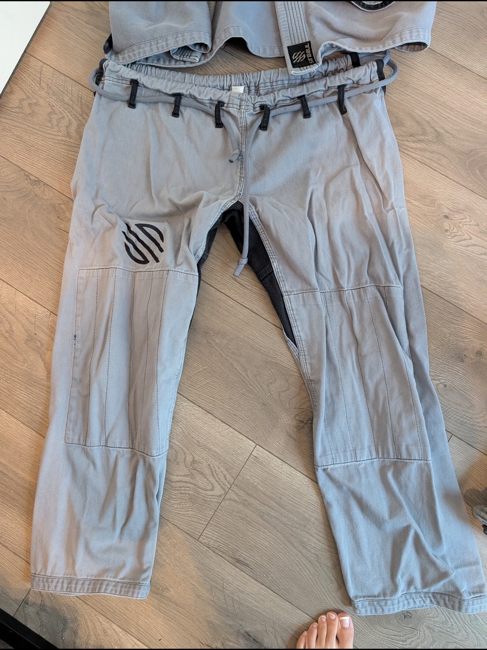 Sanabul Gray Men's Jiu-Jitsu Gi Pants - Lightweight Training Pant - Picture 3 of 3
